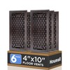 Howeall 4x10 Inches 6 Pack Heavy Duty Walkable Floor Register