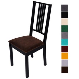 Homaxy Chair Cover, Velvet, Soft Seat Cover, Stretch Chair Cover for Dining Room Chairs, Washable Protective Cover, Cover for Chair