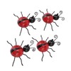 4Pcs Ladybug Wall Decoration Iron Ladybug with Black Spots Ladybug