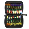 16pcs Fishing Spoons Lures Metal Baits Set forCasting Spinner Fishing
