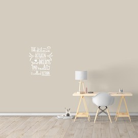The Distance Between Your Dreams and Reality Wall Decal 30" Wide x 36" Tall