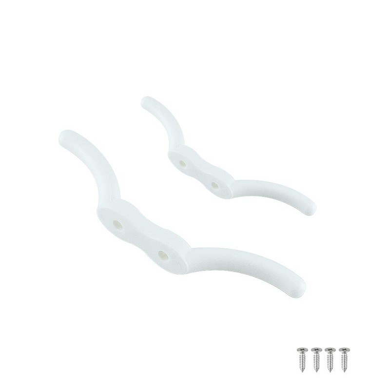 VTurboWay 2 Pack Nylon White Rope Cleat 4" Marine Grade