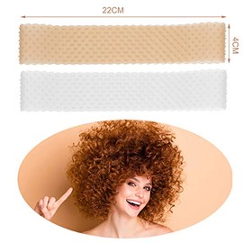 4 piezas de silicona para peluca de silicona transparente, a prueba de sudor, sin costuras, antideslizante, con gorro de nailon elástico para peluca y