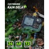 RAINPOINT Irrigation Computer 3 Outputs, Brass Inlet, Large LCD Display