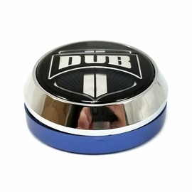 1002-35-C DUB Wheel Rim Center Hub Cap Floater w/ Bearings Chrome 3-7/8"OD