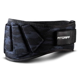 Fitgriff® Weight Lifting Belt V1, Fitness Belt for Bodybuilding, Weight Lifting, Crossfit Training, for Women and Men, multicolour