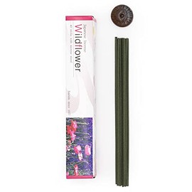 Baieido Wildflower Japanese Floral Frankincense - 40 Sticks & Holder - zen minded