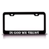 Customola in GOD WE Trust Christian Metal License Plate Frame