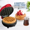 NOSTALGIA - MyMini 5'' Non Stick Heart Red Mini Waffle