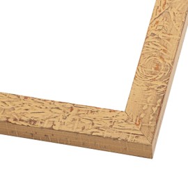 Poster Palooza 5x5 Inch Shabby Chic/Farmhouse Orange Picture Square Frame - Picture Frame Includes UV Acrylic, Foam Board Backing, & Hanging Hardware 5" x 5" - 5x5 Inch Frame