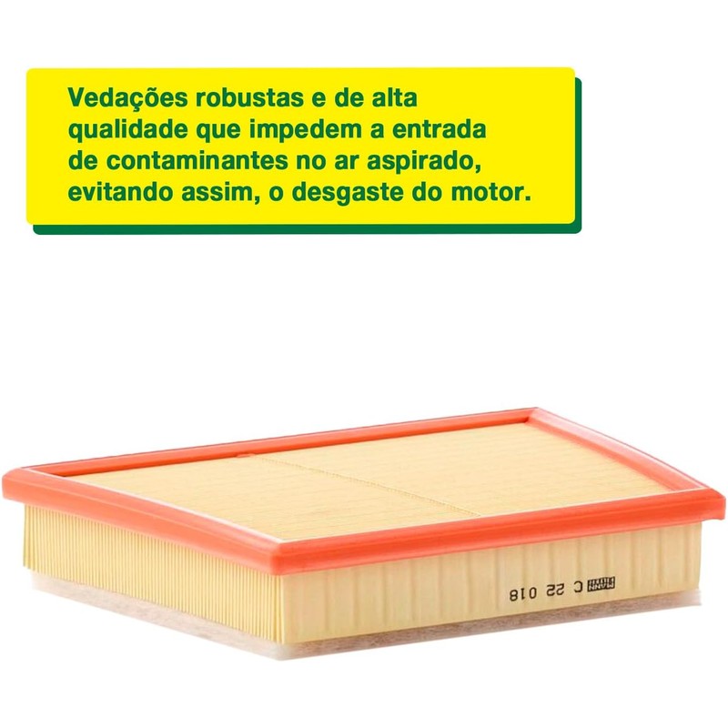 Mann Filter Filtro de Aire para Motor C 22 018,