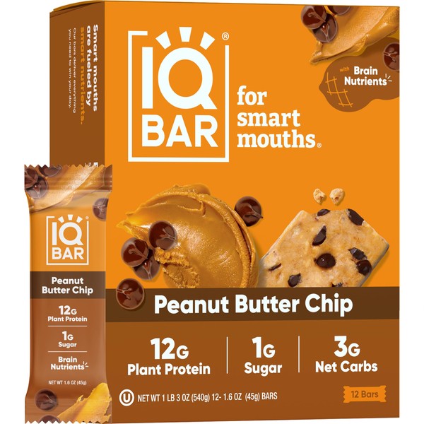 IQBAR IQBAR Brain and Body Plant Protein Bars - Peanut
