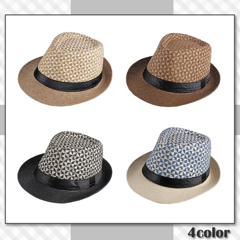 Chrome Crane CB361 Medium Folding Hat, Straw Hat, Basket Checker,