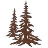 BLACK FOREST DECOR Ponderosa Double Pine Wall Art, Wall Mounted,