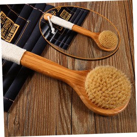 DOITOOL Bath Brush Handle Exfoliating Brush Shower Brush Sc Body Massage Brush Natural