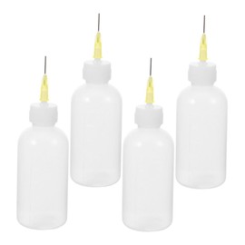 iplusmile 4pcs Precision Squeeze Bottle with Needle Tips Applicator Bottles for Glue and Liquids for DIY Quilling Crafts Painting and Fine Detail Work