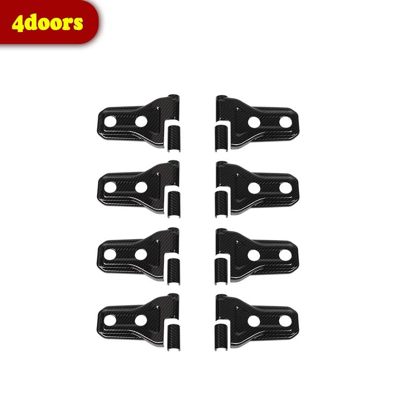 8PCS Carbon Fiber Door Hinge Cover Trim Accessories for 2018-2024