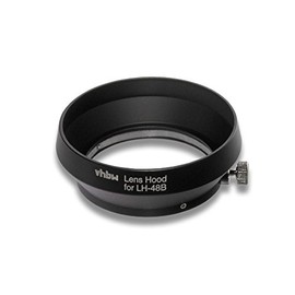 vhbw Lens Hood/Lens Shade black for Camera Olympus M.Zuiko Digital ED 1:1.8/17mm replaces LH-48B.