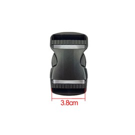 1X 38mm Plastic Side Quick Release Buckle Clip Cord Strap Fastener Webbing Bag