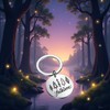 BWESOO Silver Music Gift Folklore Keychain Album Inspired Gift Fans