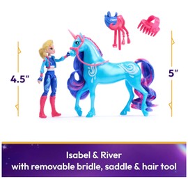 Unicorn Academy, Isabel & River with 2 Accessories & Hair Tool, Dolls & Unicorn Toys for Girls Ages 4 and up
