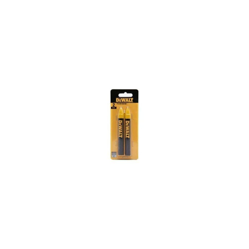 DEWALT DWHT72721 Yellow Lumber Marking Crayon 2 pack