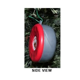 Zieglerworld American Table Shuffleboard Puck Weight Holiday Christmas Ornament - Set of 2 - Blue & Red Cap Top