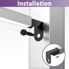 4 Pcs Fence Mounting Bracket for 1" x 1" Square