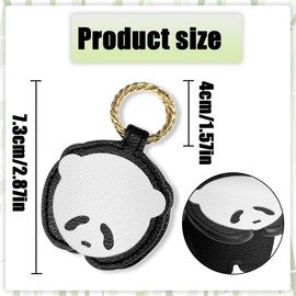 WELANE Magnetic Cap Clip, Black and White Panda Shape Hat Clip for Women (6cm/2.36in)