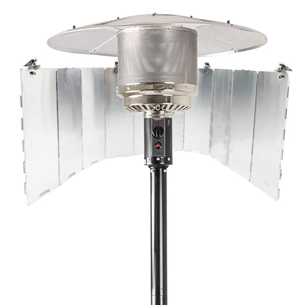 Smokitcen Adjustable Heat Focusing Reflector for Round Natural Gas and