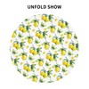 Lemon Tablecloth Round 60 Inches for Spring Summer Yellow Lemon