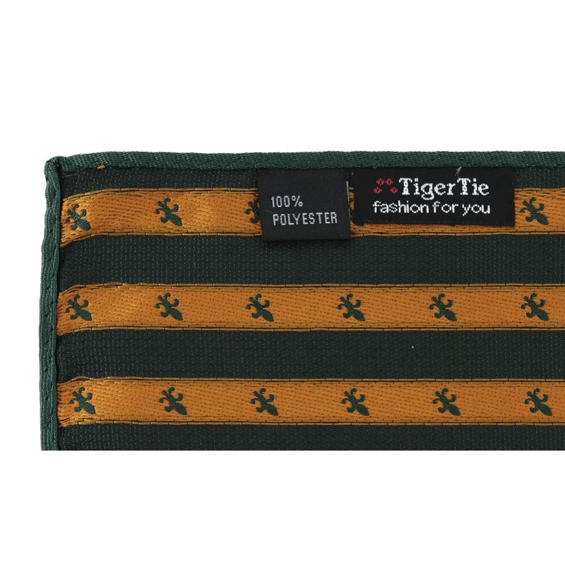 TigerTie Designer Pocket Square with Lilies Pattern - Pocket Square