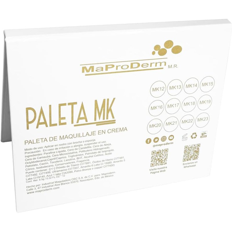 Paleta de Maquillaje en Crema MK Maproderm
