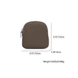 YONBEN Organizer Bag Makeup Bag for Purse Travel Toiletry Pouch Zipper Pouch for Purse Small Makeup Pouch with Pockets Wristband design (black-nylon)… (Brown)