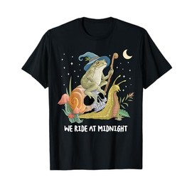 Cottagecore Aesthetic Witch Frog Snail Mushroom Goblincore T-Shirt