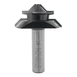 ENT Mitre Lock Jointing Cutter TC Shank (C) 12 mm, Diameter (A) 44,45 mm, B 19 mm, E 7,5°, D 40 mm