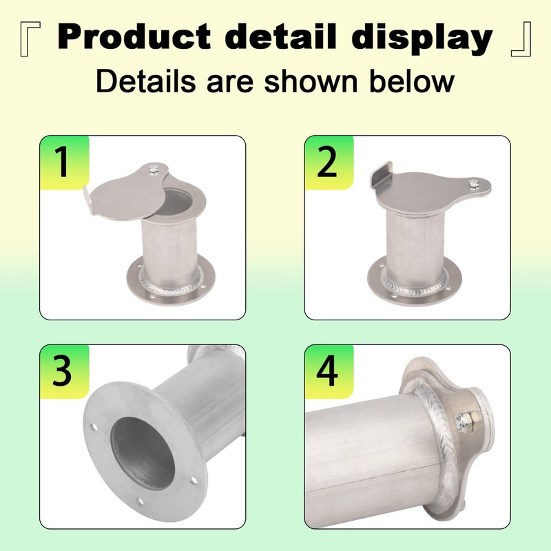 2" Teardrop Flanged Exhaust Vent Damper for UDS 16 30