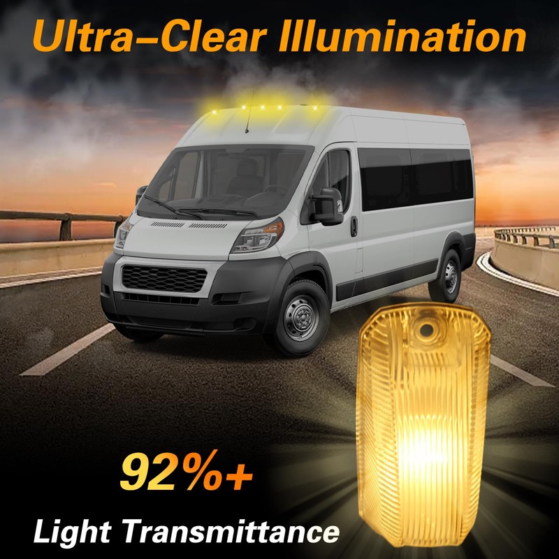 HIMARKLIF Front Roof Marker Lamp, Cab Roof Light White Roof