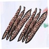 Baluue 6pcs Leopard Print Sponge Hair Rollers for Heatless Curls