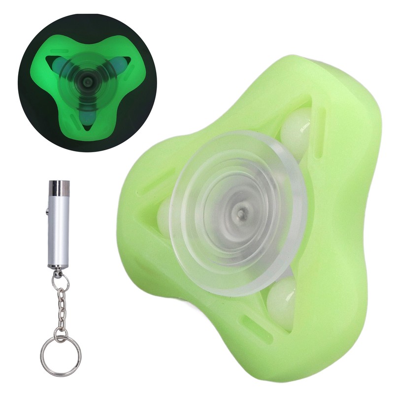Triangle Fingertip Rotation Toy Resin Metal Glow in Night Anxiety