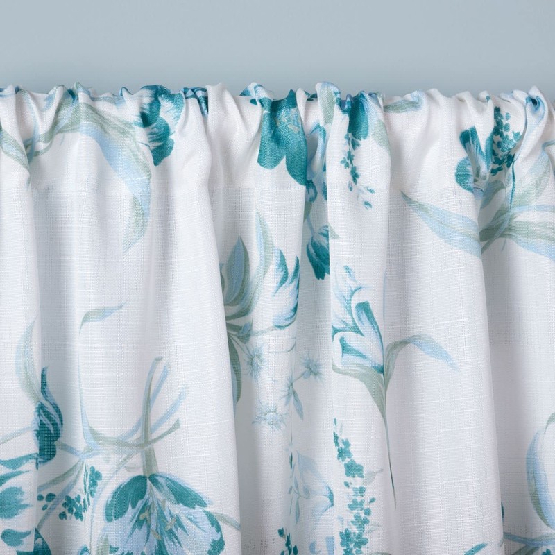 Estate View™ Printemps Light Filtering Rod Pocket Curtain Panel Pair,