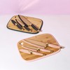 Paris Hilton Reversible Bamboo Cutting Board and Cutlery Set with