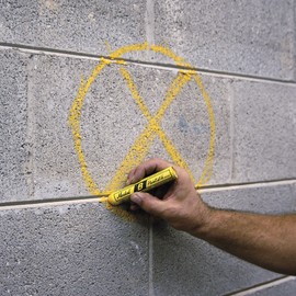 Markal 80221 B Paintstik Solid Paint Ambient Surface Marker, Yellow (Pack of 12)