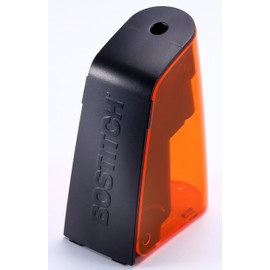 Bostitch Battery Pencil Sharpener, Hinged Tray, Colored Pencil Compatible, Orange (BPS2-ORANGE)