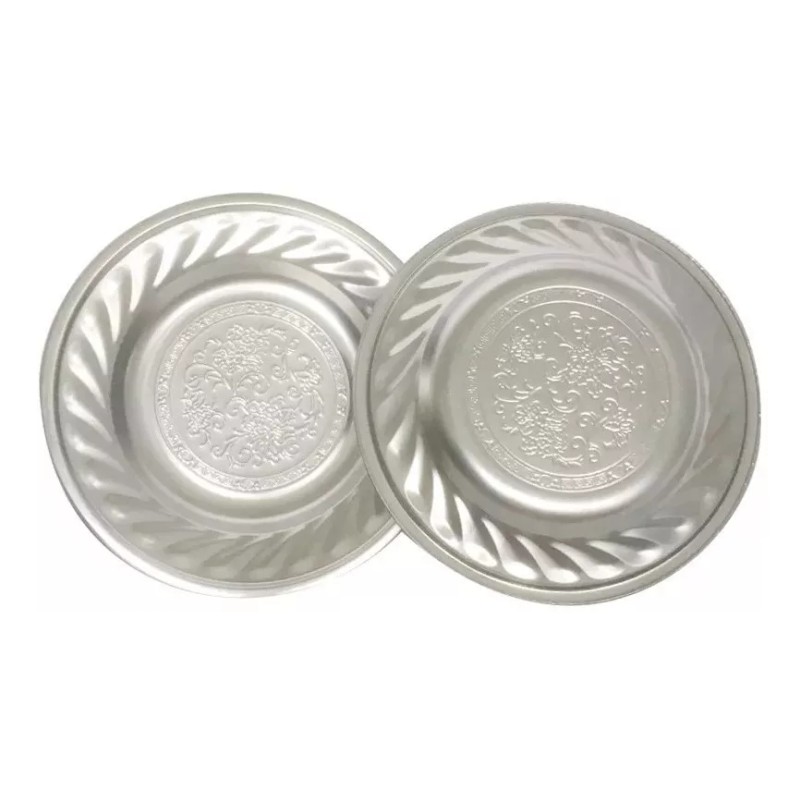 AJC Plato De Servicio Plateado Con Grabado 20 Cm 122954