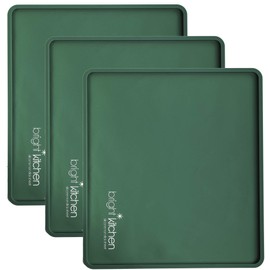 3 Edge Fruit Leather Silicone Dehydrator Sheets Compatible With Ivation/Gourmia Compatible with ChefWave Non Stick Dryer Mats for Jerky, Fruit, Herbs, Chips, Flax Crackers Crusts Tray Lip Liners