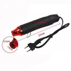 Xrten Mini Heat Gun, Embossing Heat Tool Electric, Handheld Heat Gun Tool, Portable Hot Air Blower for Crafts, Embossing, Shrinking Heat Shrink Tube and DIY Making (Black)