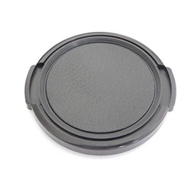vhbw Universal Lens Cap 49 mm for Camera Plastic Black with Side Grip