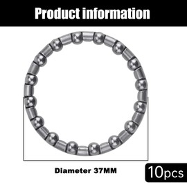 10 PCS 1 1/8 Headset Caged Ball Bearing Precision Bottom Bracket Caged Silver Caged Headset Bearings Race Cycling Headset Bearing with 16 balls steering bearings for MTB Bike Road Bike