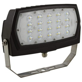 Halco 99880 LED Medium Flood 120-277V, 48W, 5000K, DIMMABLE, Bronze, Yoke Mount
